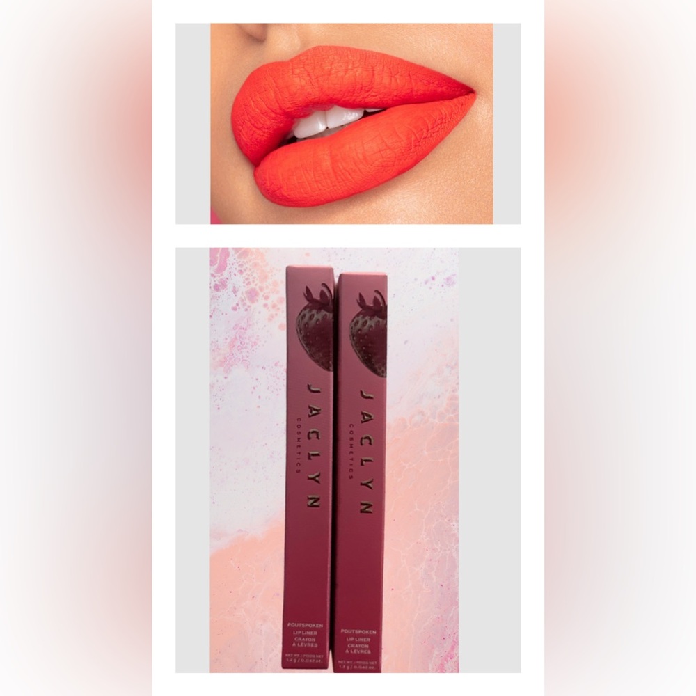 2-pack Jaclyn Poutspoken Liq u id Matte Lipstick in Sugared - New - Full Size